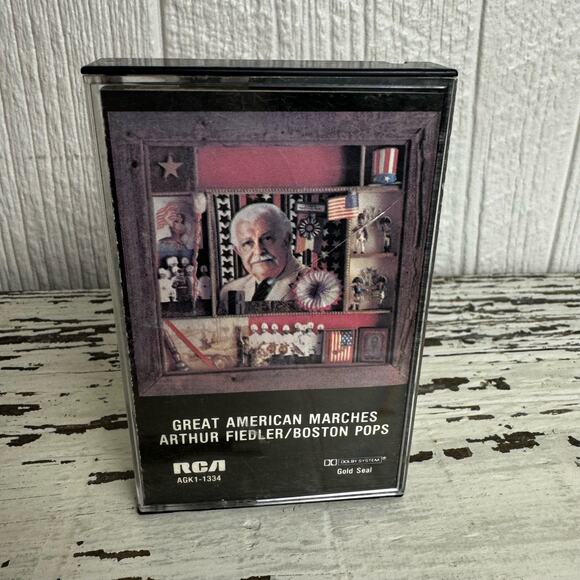 Arthur Fiedler and the Boston Pops Great American Marches Cassette Tape Vintage - Picture 4 of 7